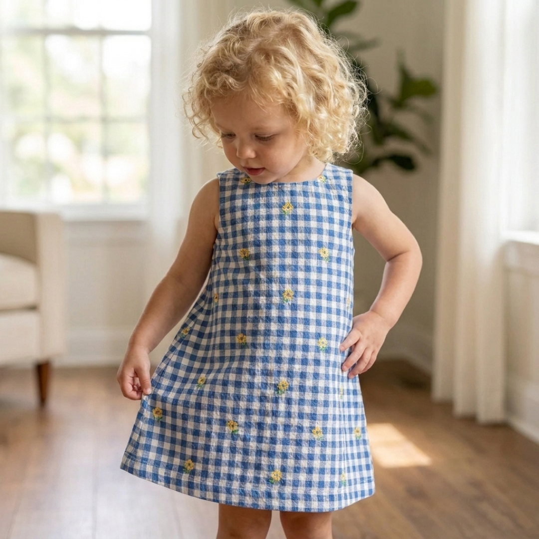 Toddler Dress Sewing Pattern, Classic Girls Dress Pattern