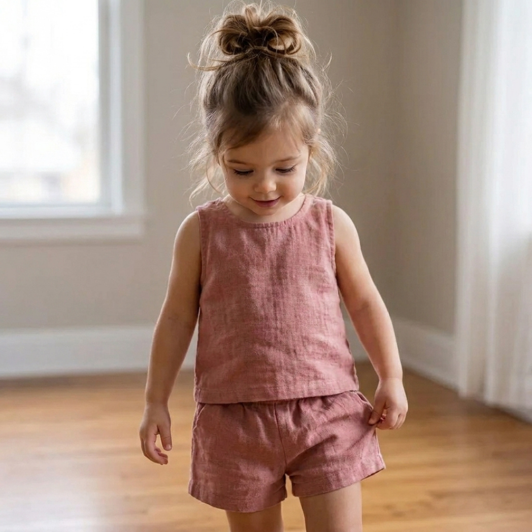 Kids Top And Shorts Pattern, Beginner Milla Outfit
