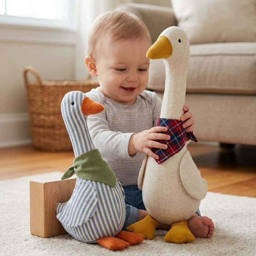 Goose Plush Sewing Pattern, Beginner Stuffed Animal Tutorial