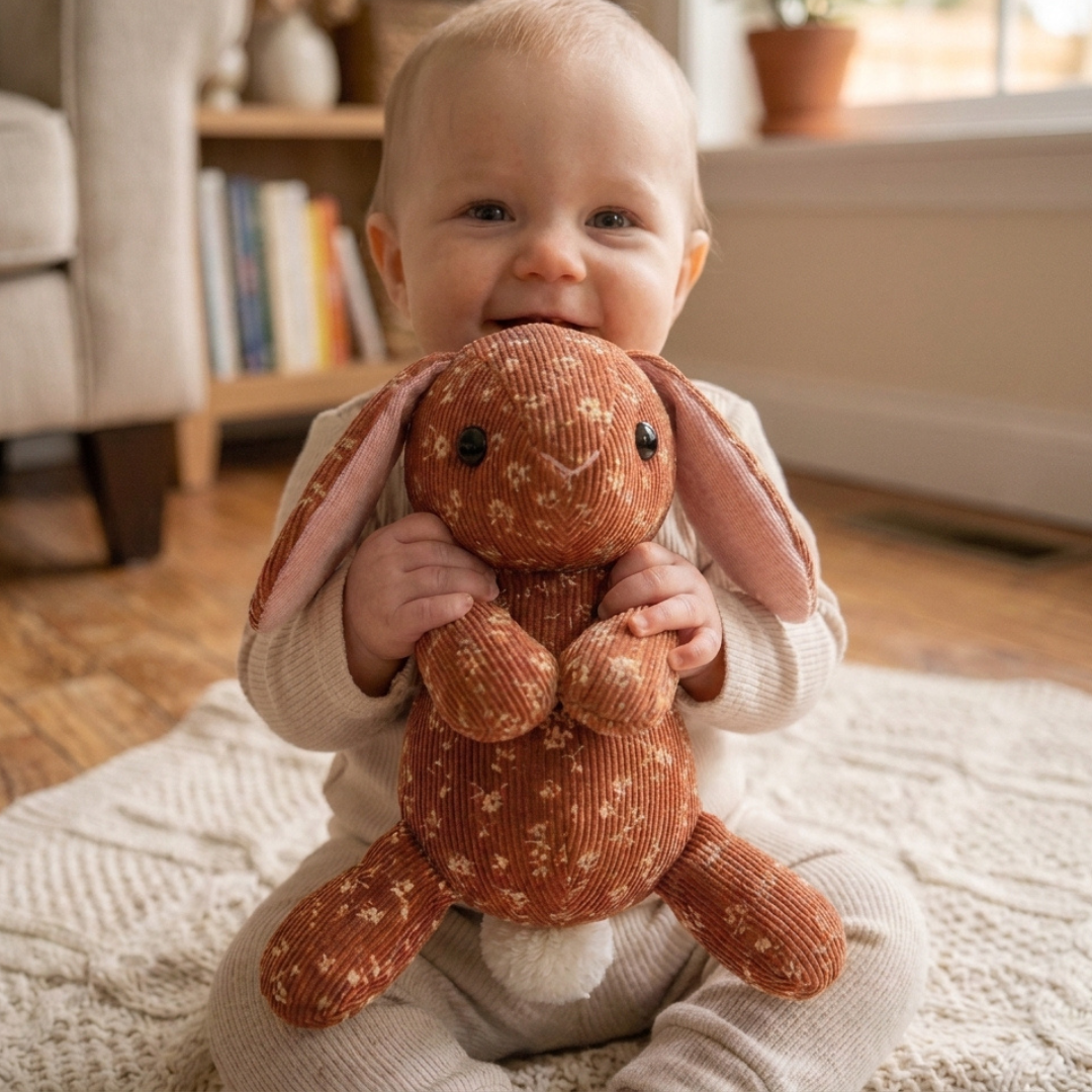 Bunny Plush Sewing Pattern, Soft Stuffed Animal Toy PDF