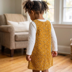 Girls Pinafore Sewing Pattern, Raven Patch Pocket Dress