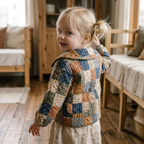 Kids Quilted Jacket Pattern, Beginner Toddler Coat Sewing Pattern