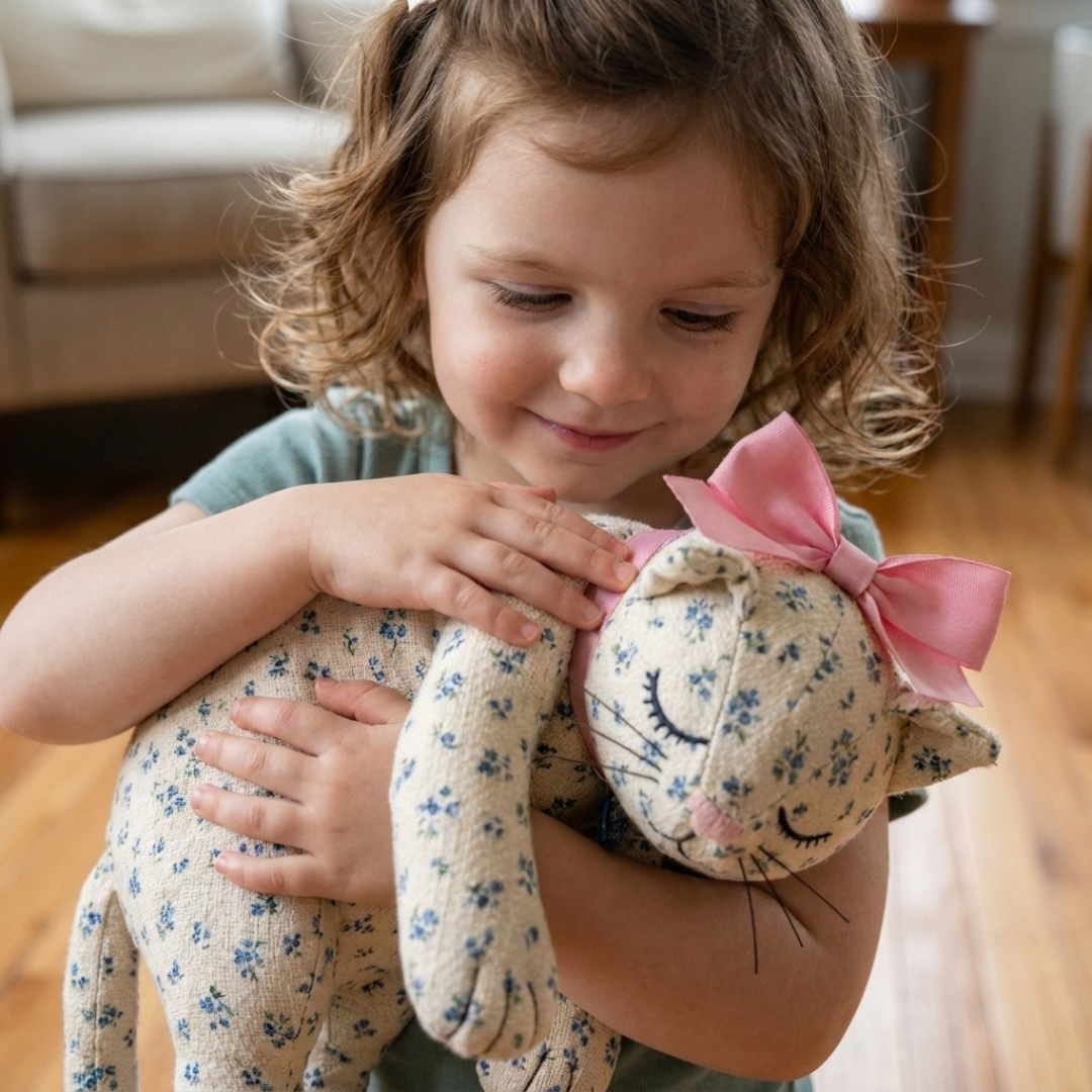 Cat Sewing Pattern, Stuffed Animal And Pajama Bag
