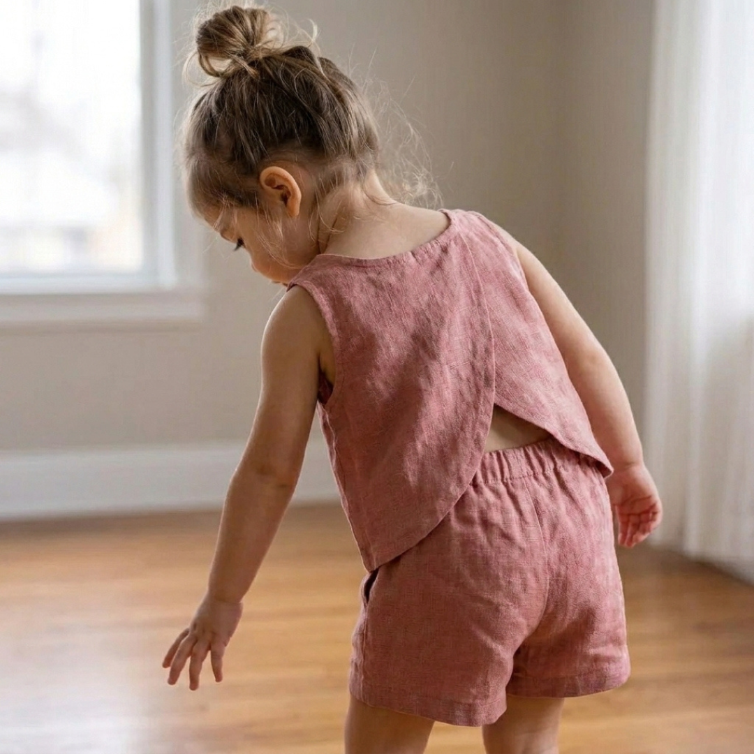 Kids Top And Shorts Pattern, Beginner Milla Outfit